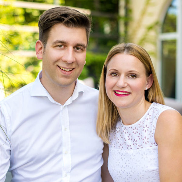 Gastgeber David und Denise Meyer